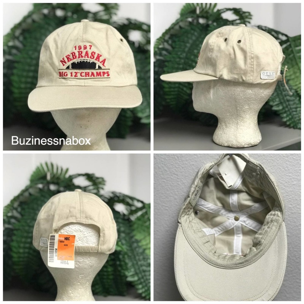Vtg 1997 Nebraska Big 12 Champs Hat